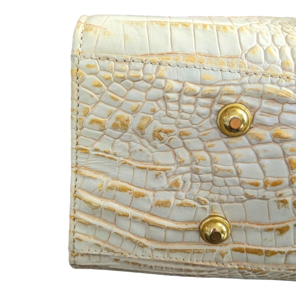 Brahmin EUC Crystal Melbourne Embossed Croc Leather Tote Shoulder Bag - Picture 9 of 14